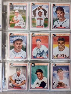 1983 Donruss Hall of Fame Heroes 44 Card complete Set-Signed Feller Card & More